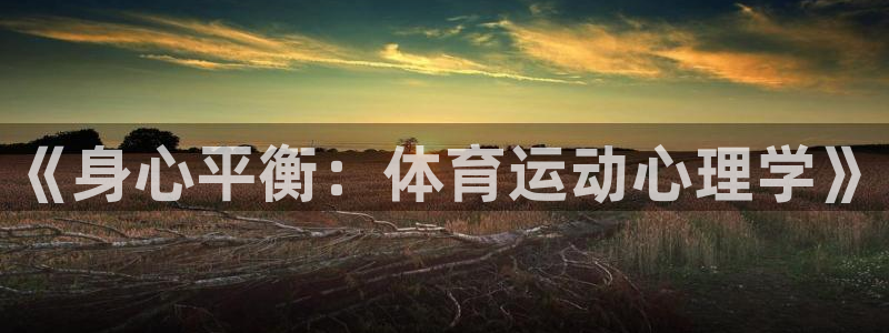 三亿体育网：《身心平衡：体育运动心理学》